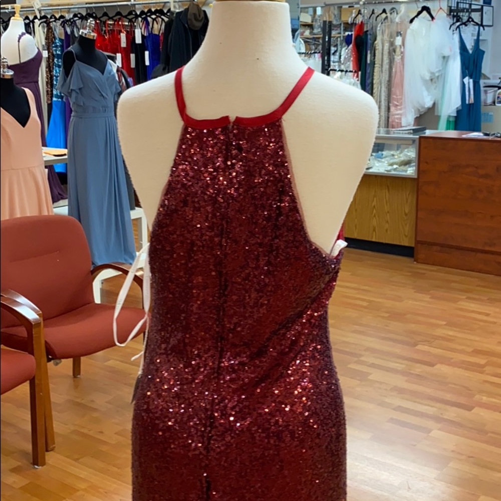 ✔️ burgundy sparkly bridesmaid dress - Picture 5 of 7